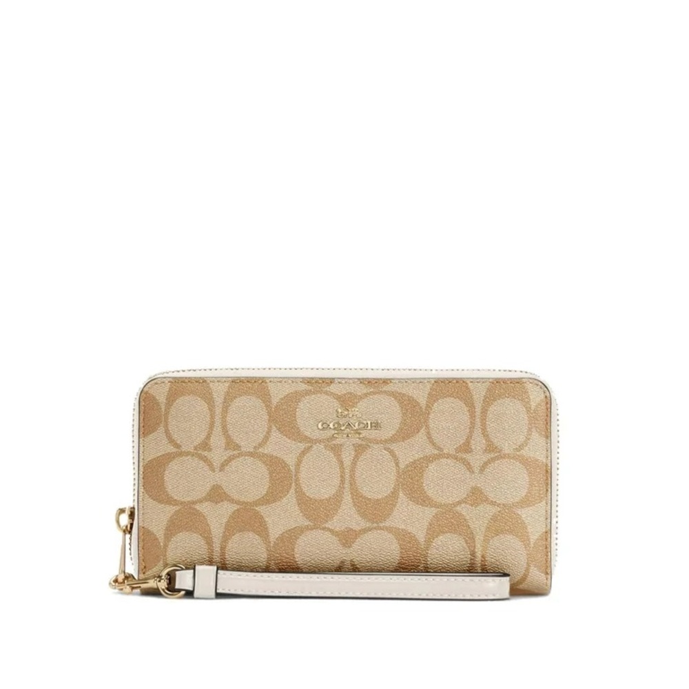 Coach Beige Signature Wallet